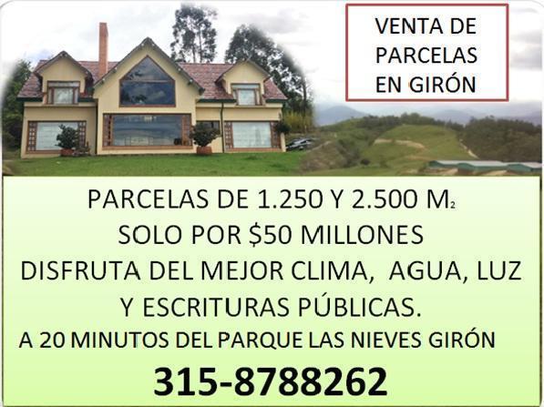 venta de parcelas en Girón