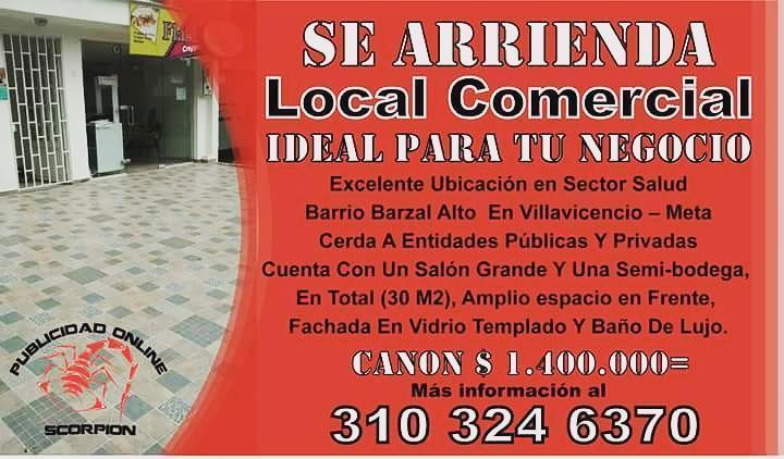 ARRIENDO LOCAL COMERCIAL BARZAL ALTO