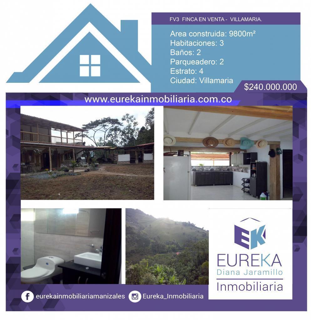 FV3 FINCA EN VENTA VILLAMARIA EUREKA INMOBILIARIA