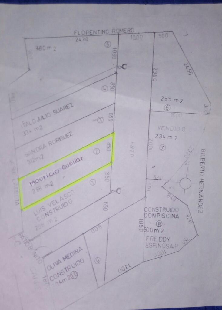 Lote de 266 Metros Cuadrados Tocaima Cundinamarca Vereda La Salada