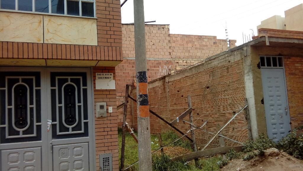 Vendo Permuto Exelente Lote de 3.50 Frente X 11.0 de Fondo en Soacha Barrio. Cagua