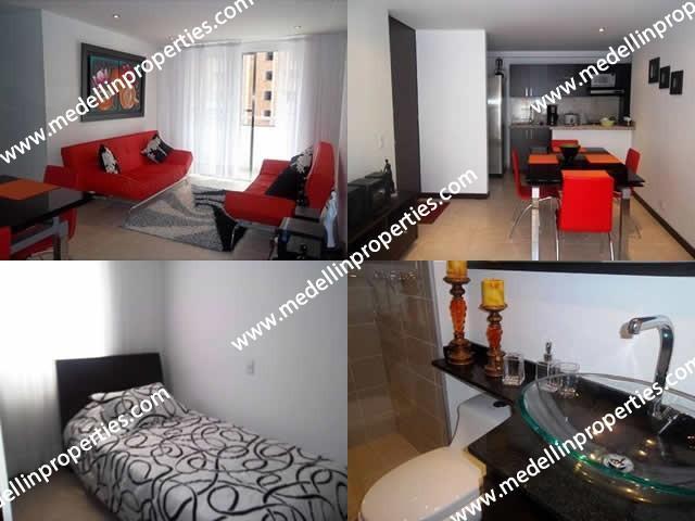 Apartamento Amoblado en Alquiler en Medellin Código: 4008