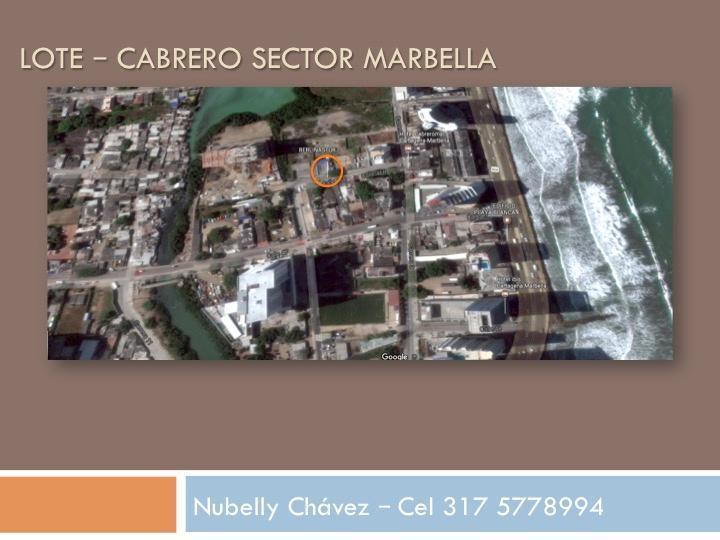 Lote en Cartagena – Barrio El Cabrero sector Marbella