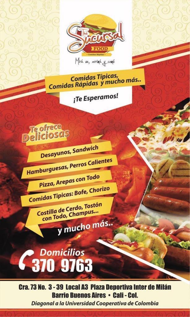 Negocio de comidas rápidas y típica Del