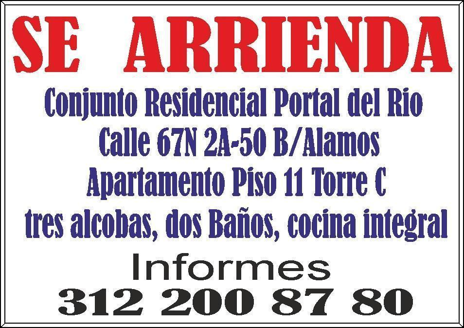 APARTAMENTO EN ARRIENDO BARRIO ALAMOS