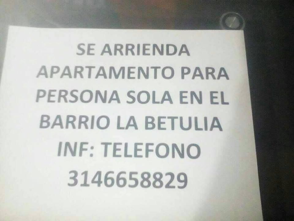 SE ARRIENDA ESTE APARTAMENTO EN EL LLANO MUNICIPIO DE